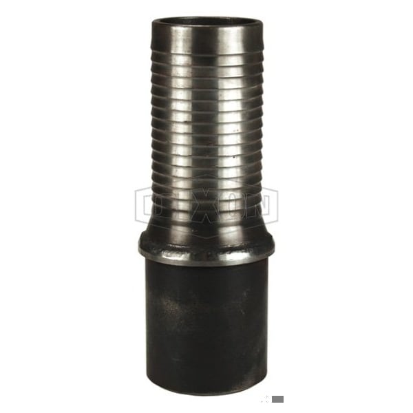 Holedall Tubular Long Style External Swage Stem, 4 in Nominal, Beveled, Carbon Steel, Domestic